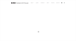 Desktop Screenshot of cedarsarthouse.com