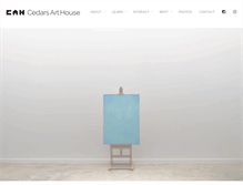Tablet Screenshot of cedarsarthouse.com